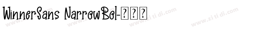 WinnerSans NarrowBol字体转换